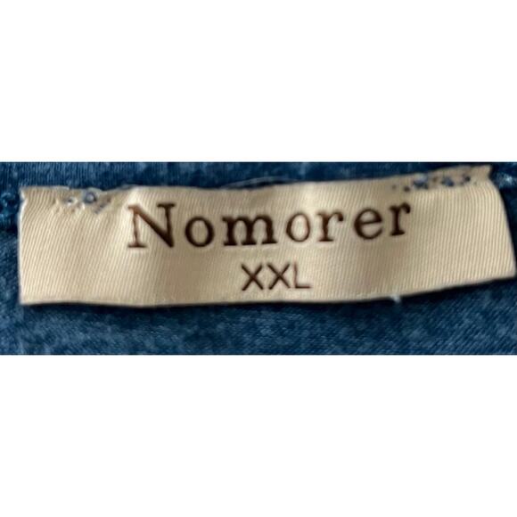 NOMORER MIDI, SHORT SLEEVE, PULL-OVER, WAIST DRESS, WOMENS, XXL, HEATHER BLUE - Picture 9 of 11